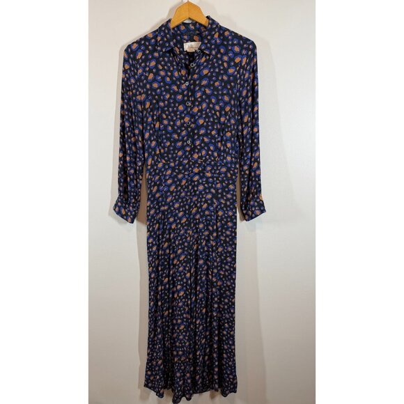 Anthropologie Loveland Jumpsuit US 6 UK 10 Leopard Print Viscose Wide Leg - Picture 2 of 14